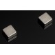 Super silné magnety. kvádr střední, 12 x 12 x 2 mm, stříbrný - 4 ks N90002D