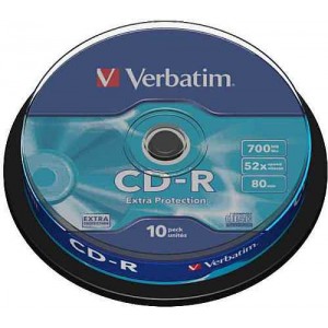 CD-R Verbatim DL 700MB 52x Extra Protection 10-cake 43437