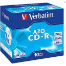 CD-R Verbatim DLP 80 min. 52xCrystal jewel box, 10ks/pack 43327