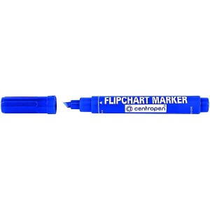 Modrý popisovač Centropen 8560 na Flipcharty