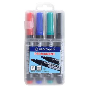 Sada Centropen 8576  popisovačů permanent, 1-4,5mm/4ks