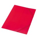 Spisové desky s gumičkou A4 3 chlopně červené – neprůhledné