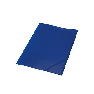 Spisové desky s gumičkou A4 3 chlopně modré – neprůhledné