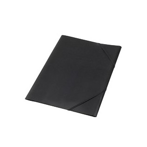 Spisové desky s gumičkou A4 3 chlopně černé – neprůhledné