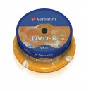 DVD-R Verbatim 4,7 GB 16x 25-cake 43522